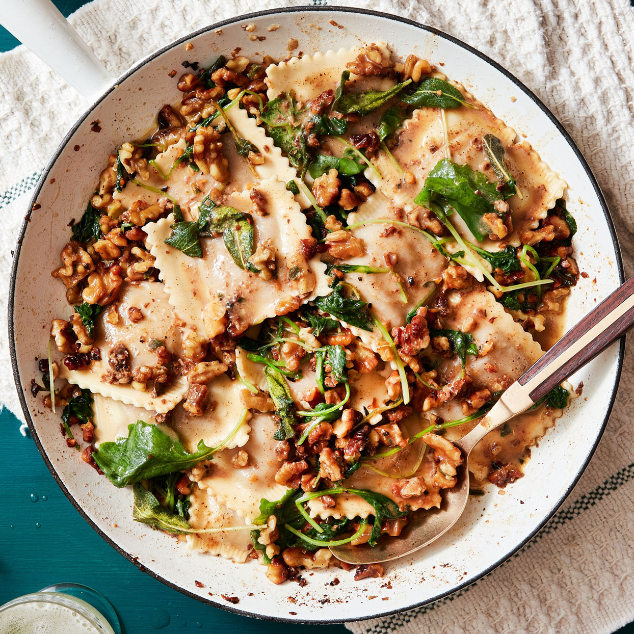 Rachael Ray's Pumpkin-Stuffed Pasta or Gnocchi with Brown Butter & Sage Sauce
