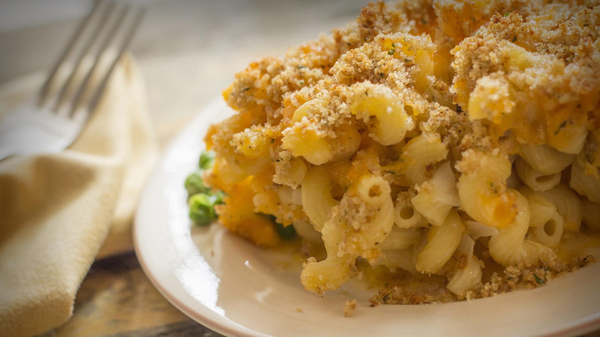 Mac 'n Cheese with Dill, Chives + Mustard Breadcrumbs