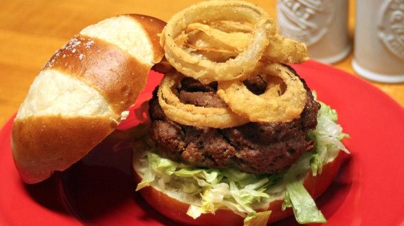 Deviled Burgers with Crispy 