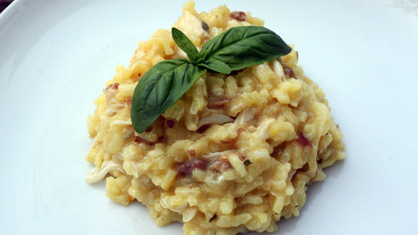 Deviled Crab Risotto Milanese