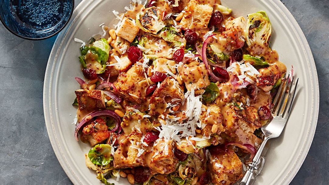 Thanksgiving Leftovers: Turkey & Brussels Sprouts Panzanella
