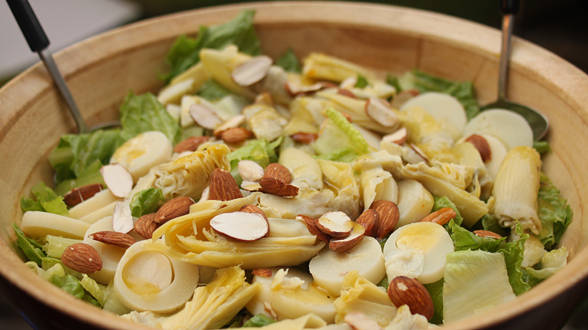 Hearts of Romaine, Palm and Artichoke with Citrus Dijon Dressing