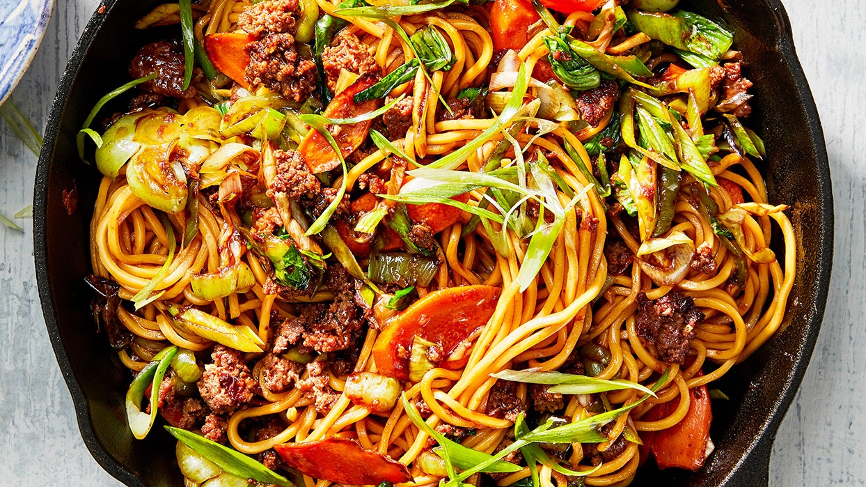 Stupid-Good Merguez Lo Mein