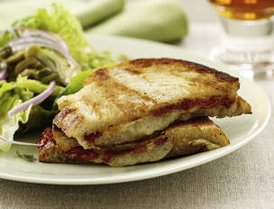 Spanish-Style Pressed Manchego Cheese Sammies and Spicy Salad
