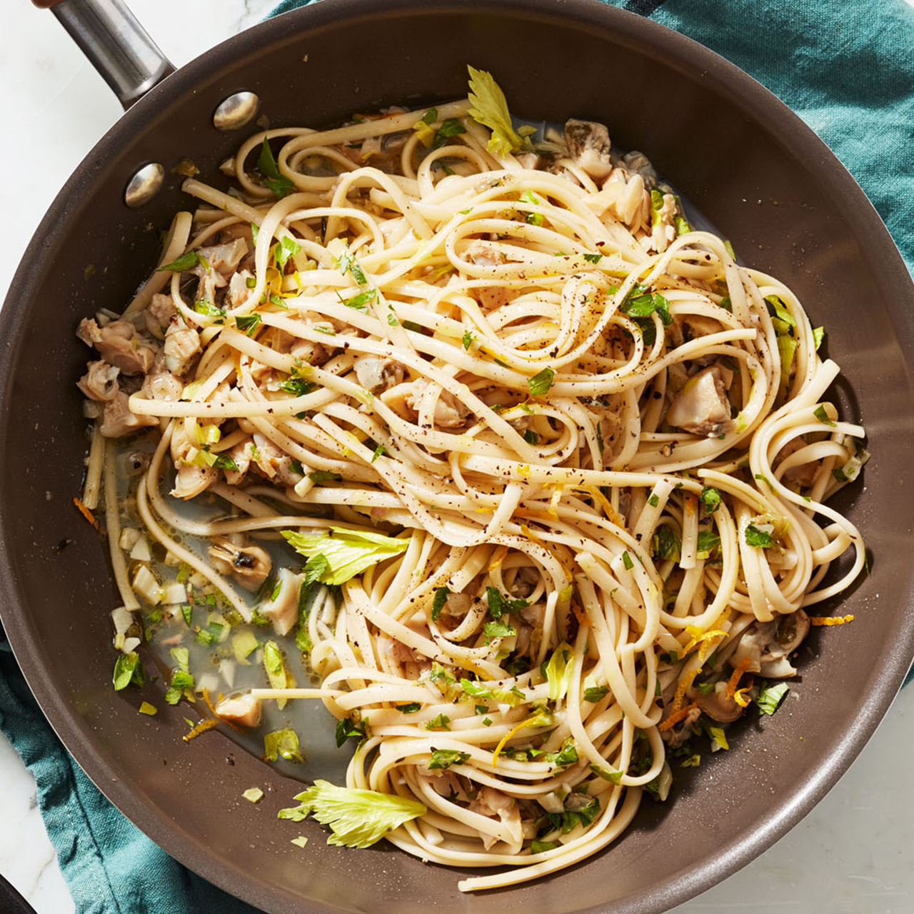 Rhode Island Linguine with Quahogs