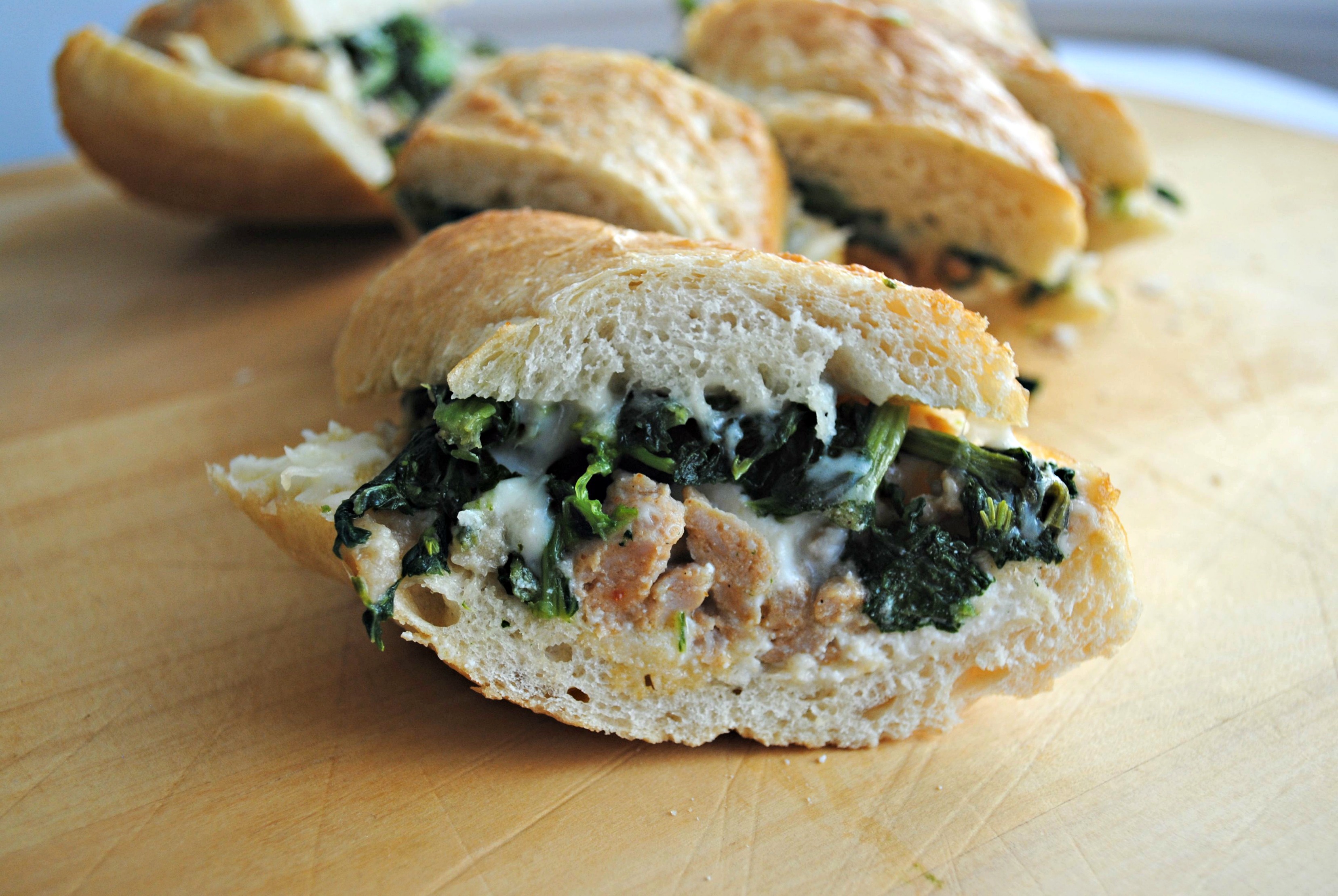 Broccoli Rabe and Sausage Bites