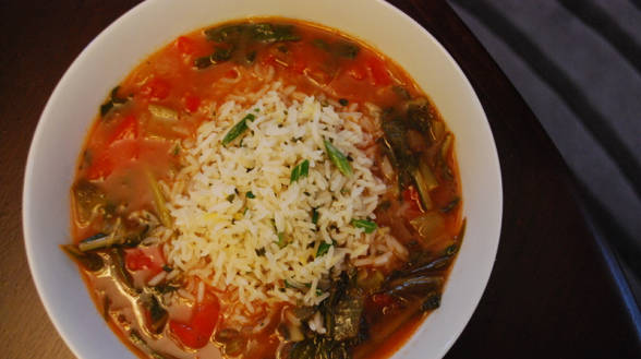 Dandelion Green Gumbo with Good Thyme Rice