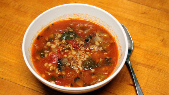 Wild Mushroom-Barley Soup