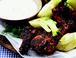 Spicy Black-Pepper-Coated Drumsticks