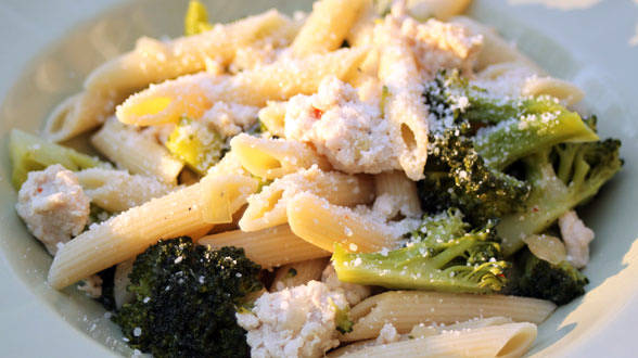 Penne with Turkey and Broccolini