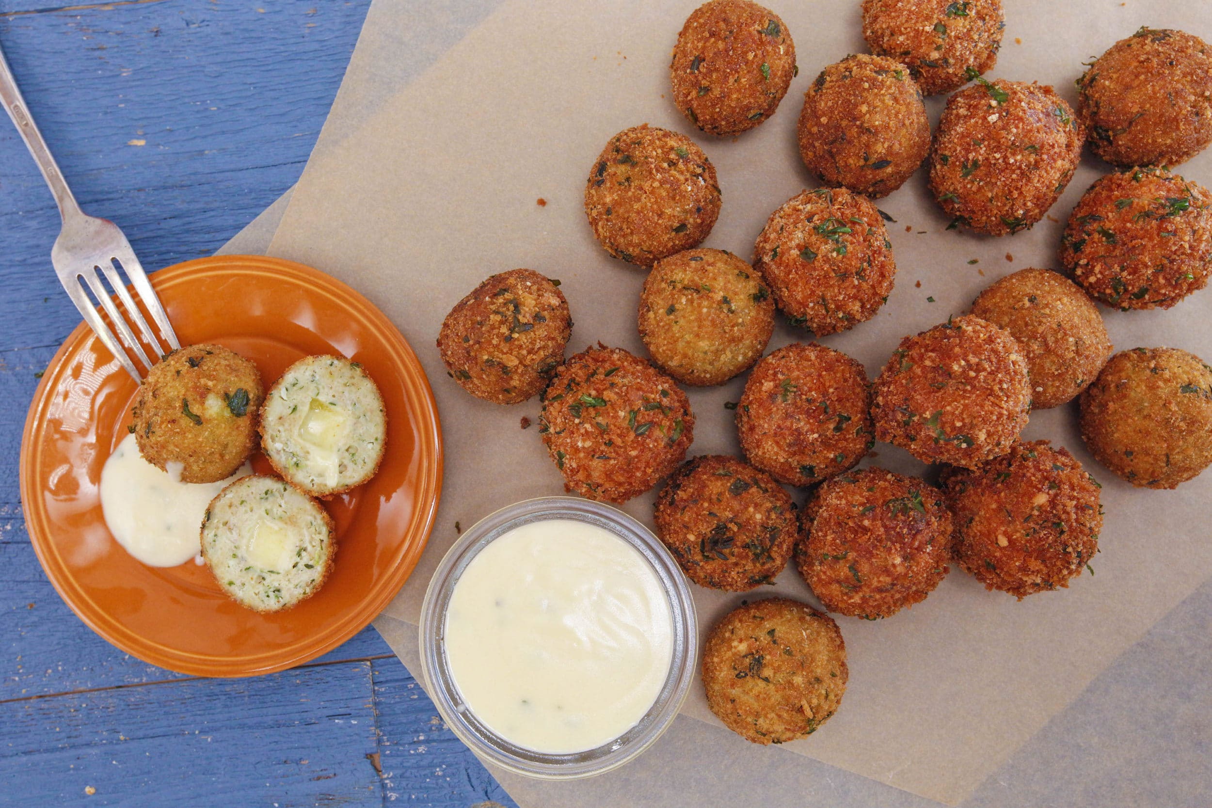 Cordon Bleu Meatballs with Dijon Gravy