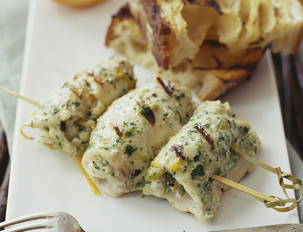 Skewered Swordfish Rolls