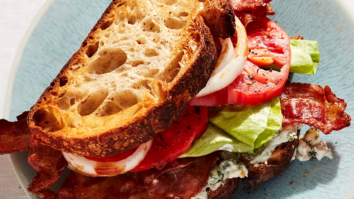 4-Slice BLT with Blue Cheese & Steak Sauce