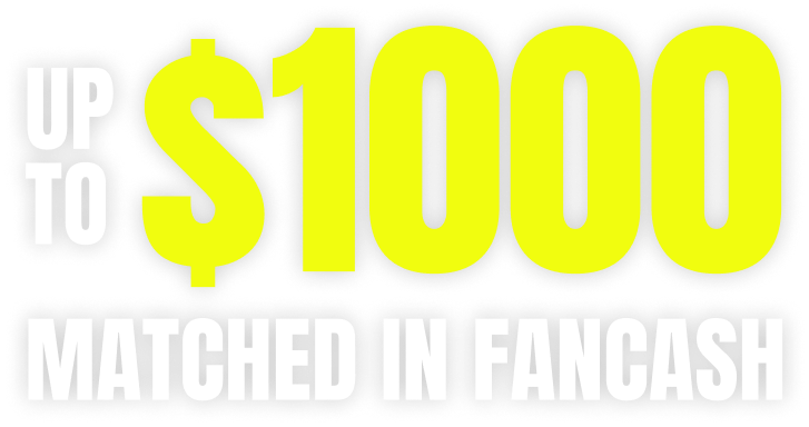 Up to $1000 matched in FanCash bonus on Fanatics Sportsbook