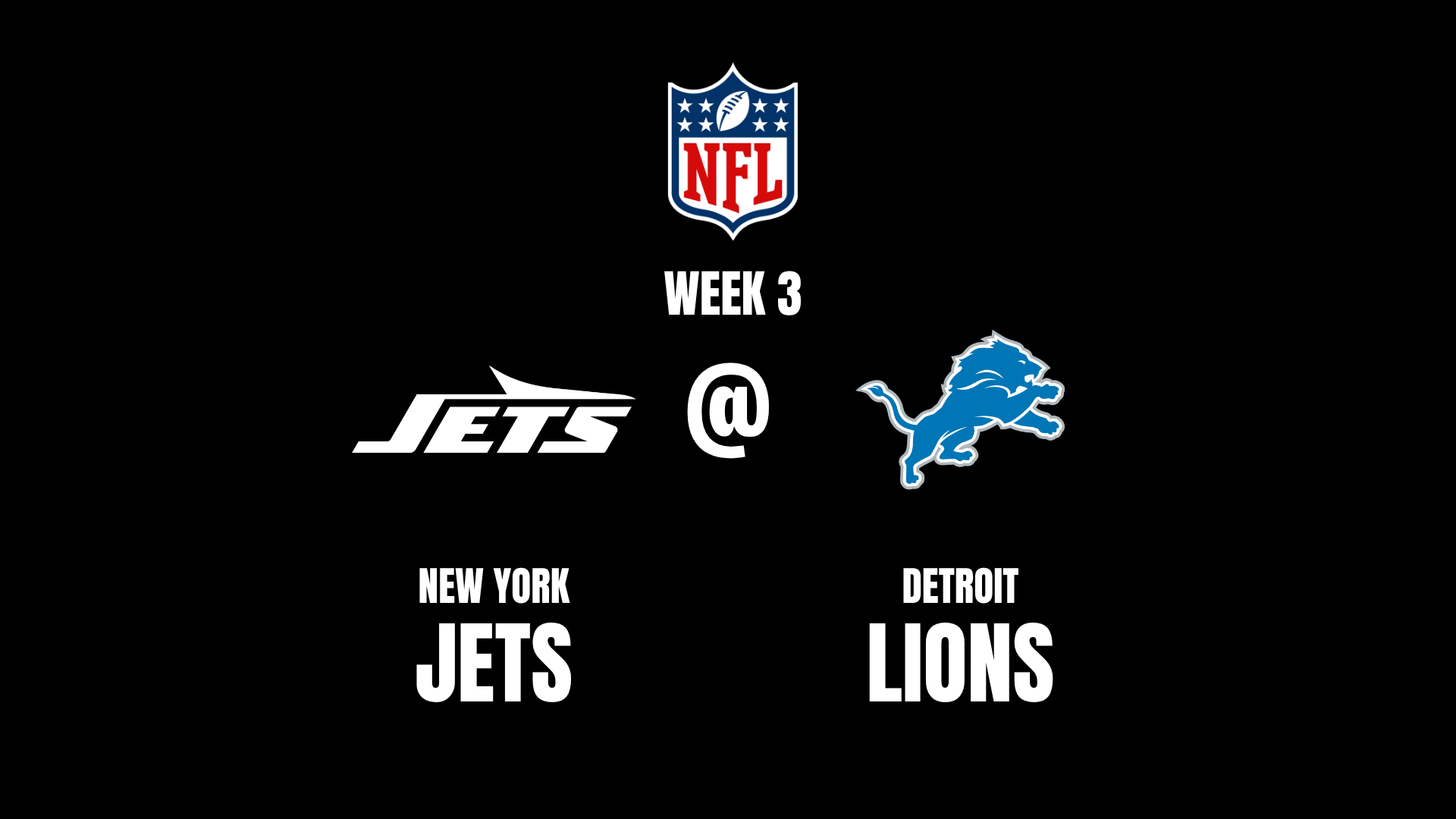 Jets vs. Lions Odds, Spreads, and Lines