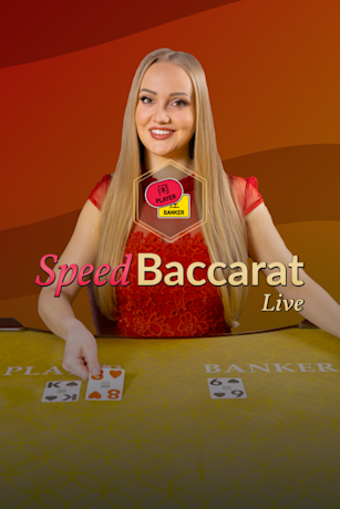 Live dealer speed baccarat game with female dealer at Fanatics Casino