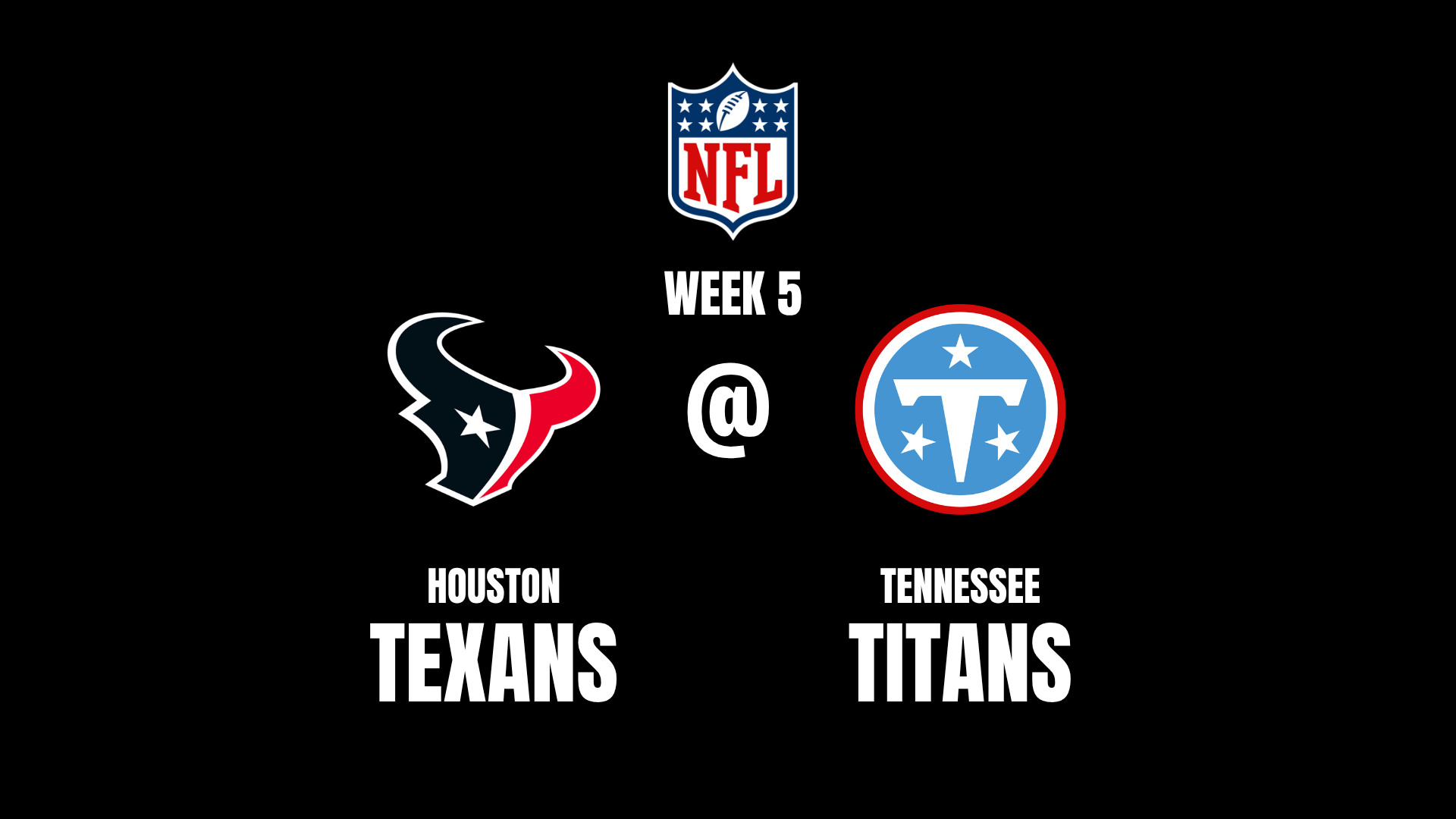 Texans vs. Titans Odds, Spreads, and Lines