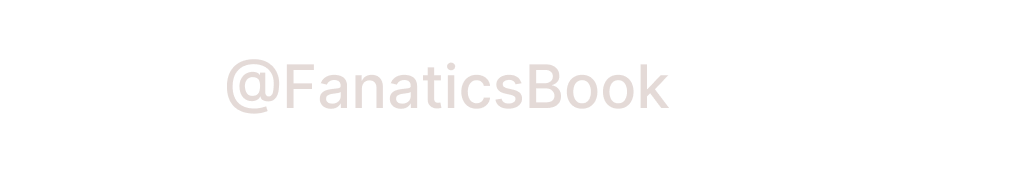 Fanatics Sportsbook Instagram follow module featuring username and follow button.