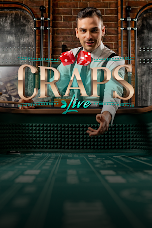 Live craps table with dealer rolling dice at Fanatics Casino