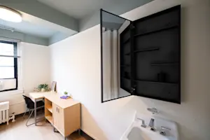 Hudson Yards Campus - In-room Sink & Mirrored Vanity Cabinet
