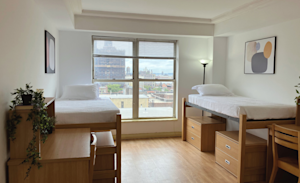 Clark Tower - Sample Large Double Room (two person occupancy living space)