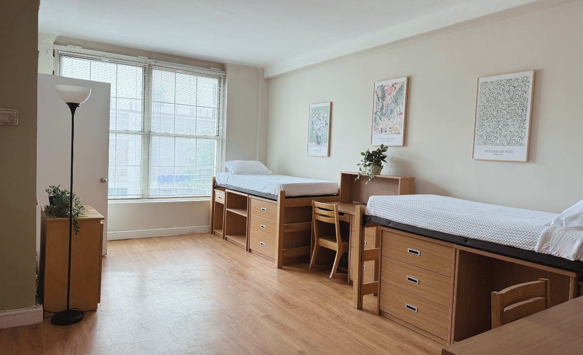 Studio Tower - Sample Double Room (two person occupancy living space)