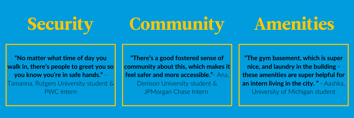 Security, Community & Amenity focused Testimonials