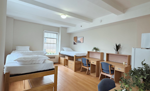 Weller Tower - Sample Triple Room (three person occupancy living space)