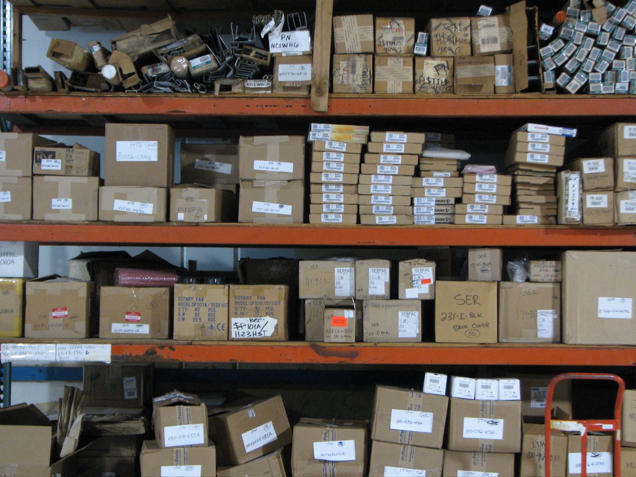electronic parts warehouse