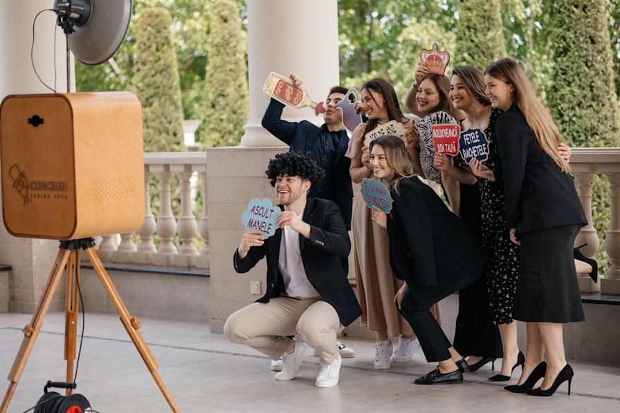 People posing during the event: Дни Рождения