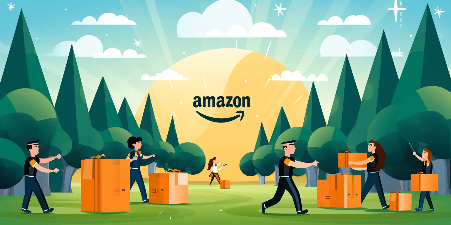Amazon Workers In Park
