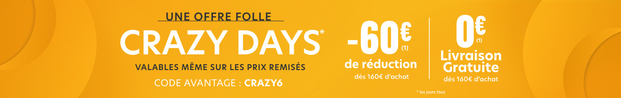 CRAZY DAYS : 60€ de réduction