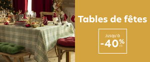 Tables de fêtes jusqu' à -40%