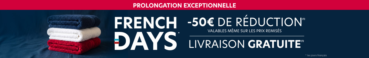 FRENCH DAYS : 50€ de réduction 