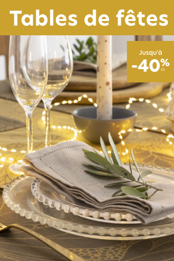 Tables de fêtes jusqu'à -40 %