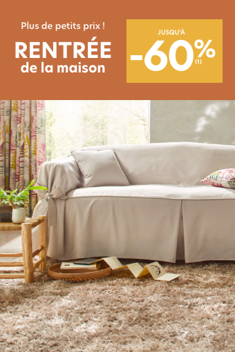 Rentrée de la maison jusqu'à -60%