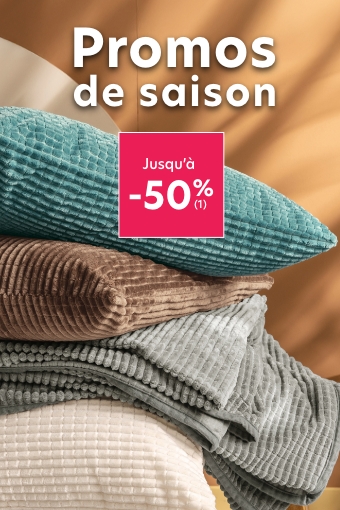 Promos de saison jusqu'à -50%