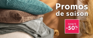 Promos de saison jusqu'à -50%