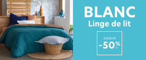 Linge de lit jusqu'à -50%
