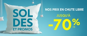 Soldes & promos jusqu'à -70%