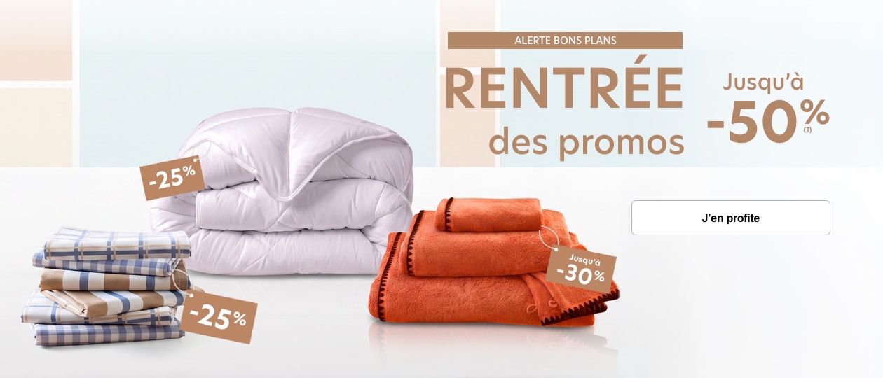 La rentrée jusqu'à -50%