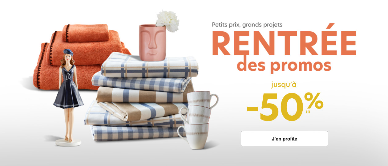 La rentrée jusqu'à -50%