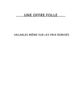CRAZY DAYS : 60€ de réduction