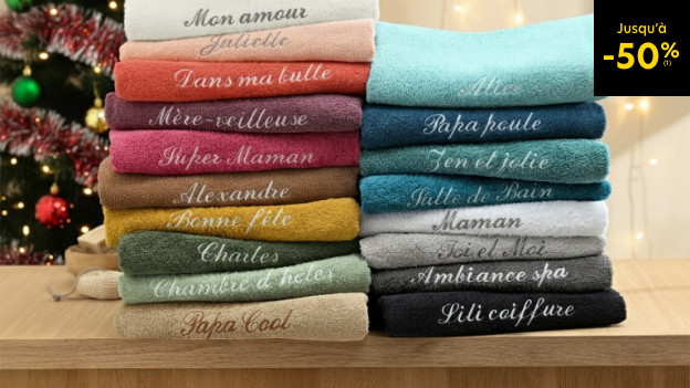 Idées cadeaux à personnaliser jusqu'à -50%
