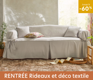 Déco textile jusqu'à -60%