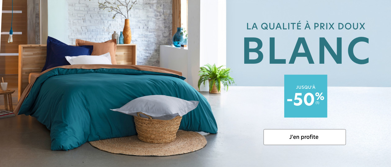 Le blanc jusqu'à -50% 