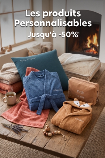Les produits personnalisables jusqu'à -50%