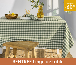 Linge de table jusqu'à -60%