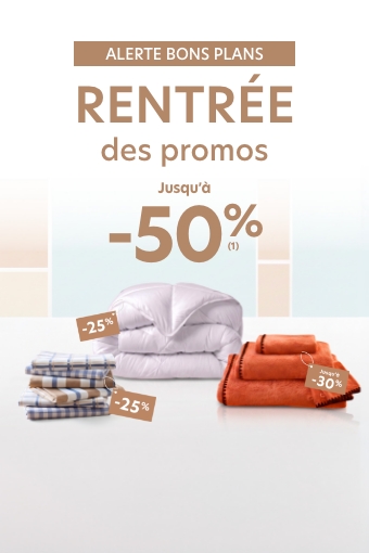 La rentrée jusqu'à -50%