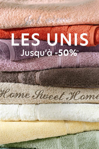 Les unis jusqu'à -50%